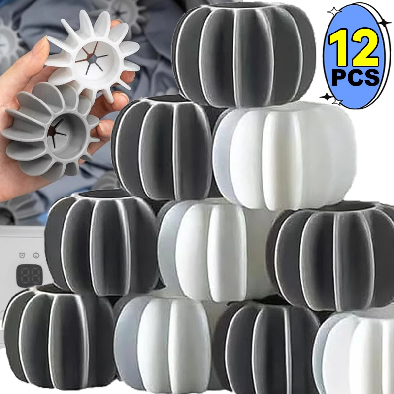 Bolas de lavandería de silicona reutilizables, Bola de limpieza antienredos, lavadora, removedor de pelo flotante para mascotas, herramientas receptoras