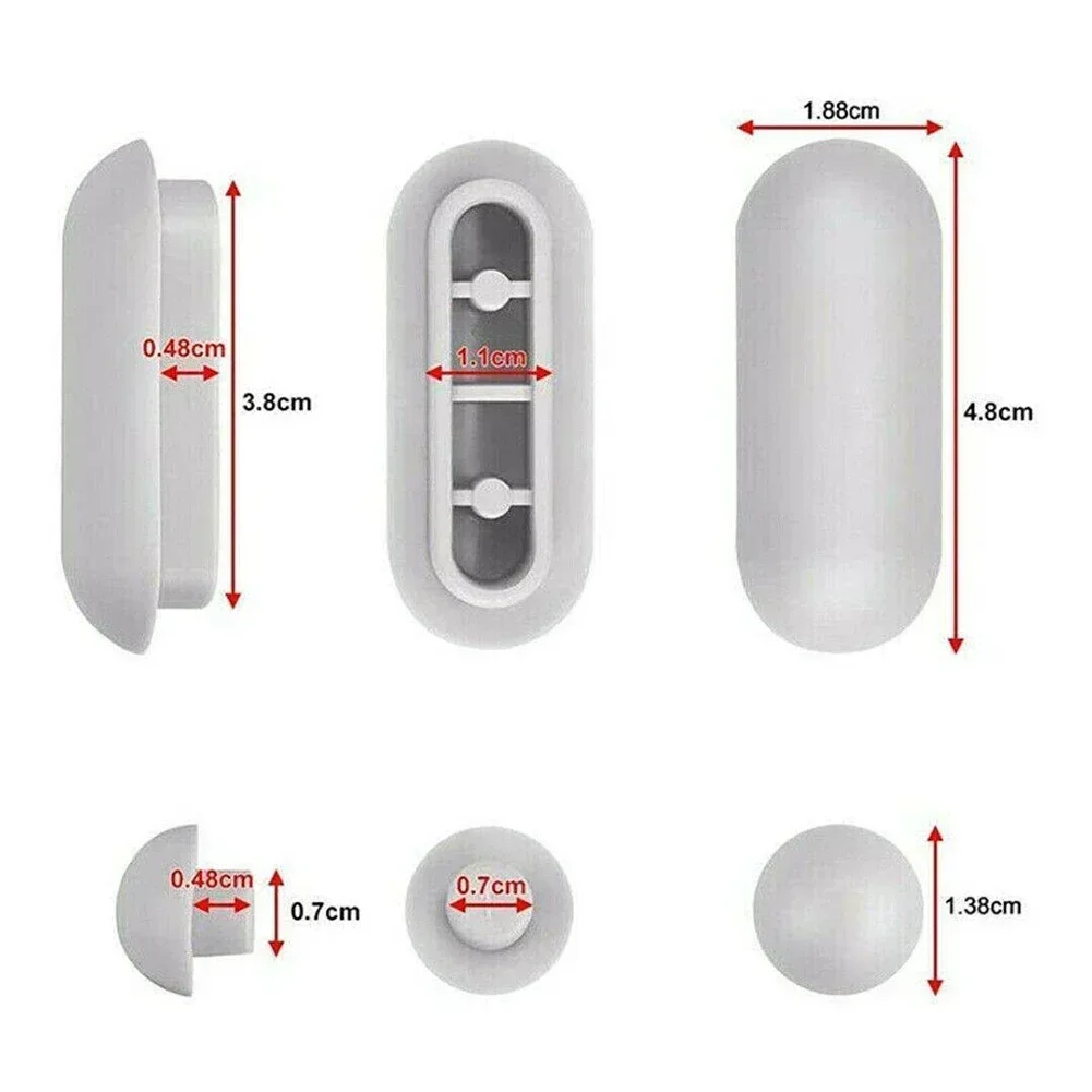 12 Uds. Parachoques para asiento de inodoro, cubierta superior para asiento, tapón de cojín, juntas de accesorios de baño grises