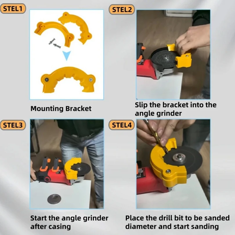 Multipurpose Drill Bit Grinding Sharpener Polishing Grinding Tool 125mm Angle Grinder Powered Tool Parts For 2-13mm Drill Bits