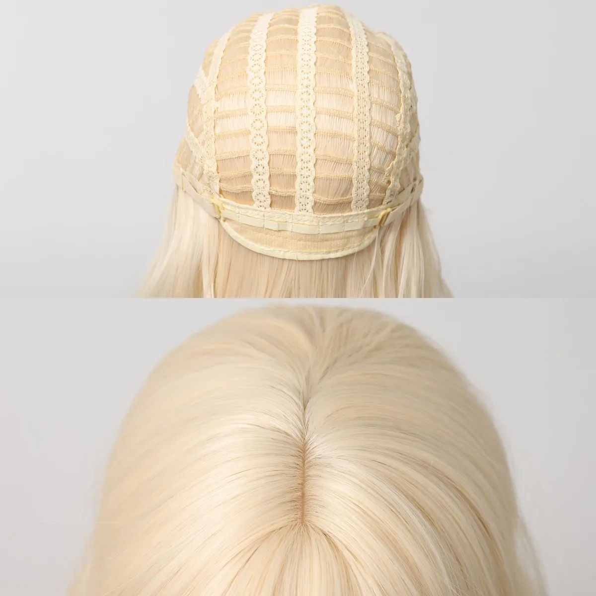 Peruca bob encaracolada sintética com franja curta ondulada loira peruca feminina naturalmente resistente ao calor uso diário de festa capa de cabeça completa