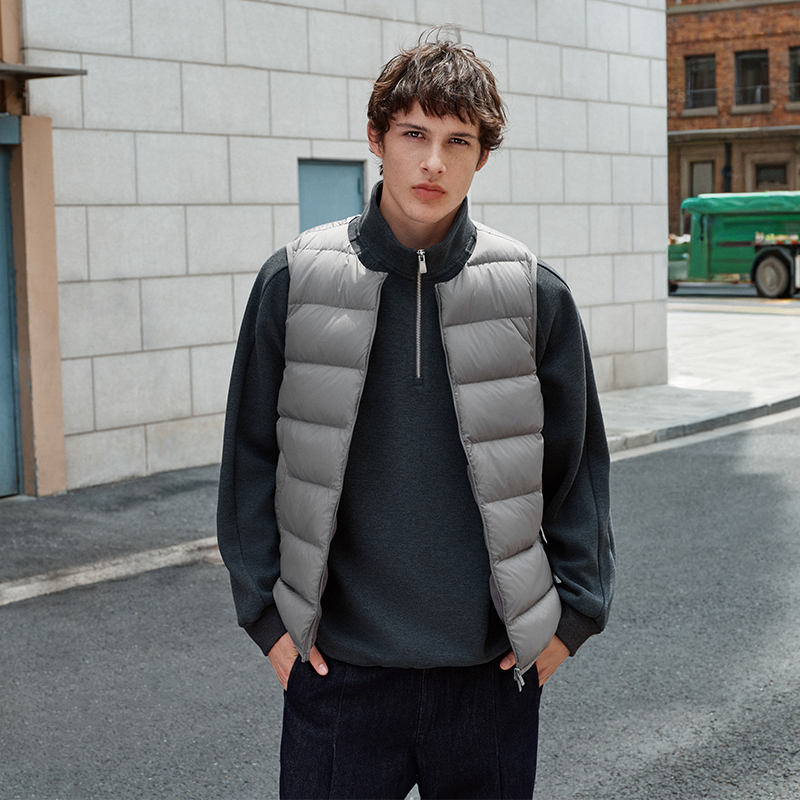 Semir-Daunenweste für Herren, Winter, 90 % Daunenfüllung, leicht, dreibeständig, 2025, neue, vielseitige Basic-Oberbekleidung
