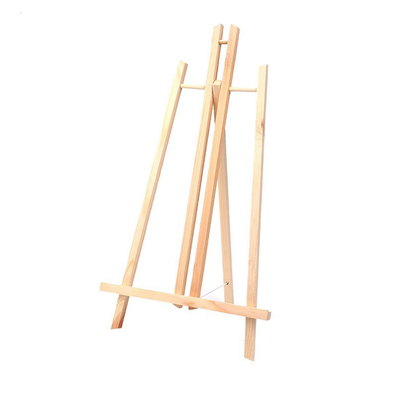 Oil Painting Stand Flat Stand Wooden Tripod Trapezoidal Easel Art Painting Display Stand Folding Sketch Small Easel for Children