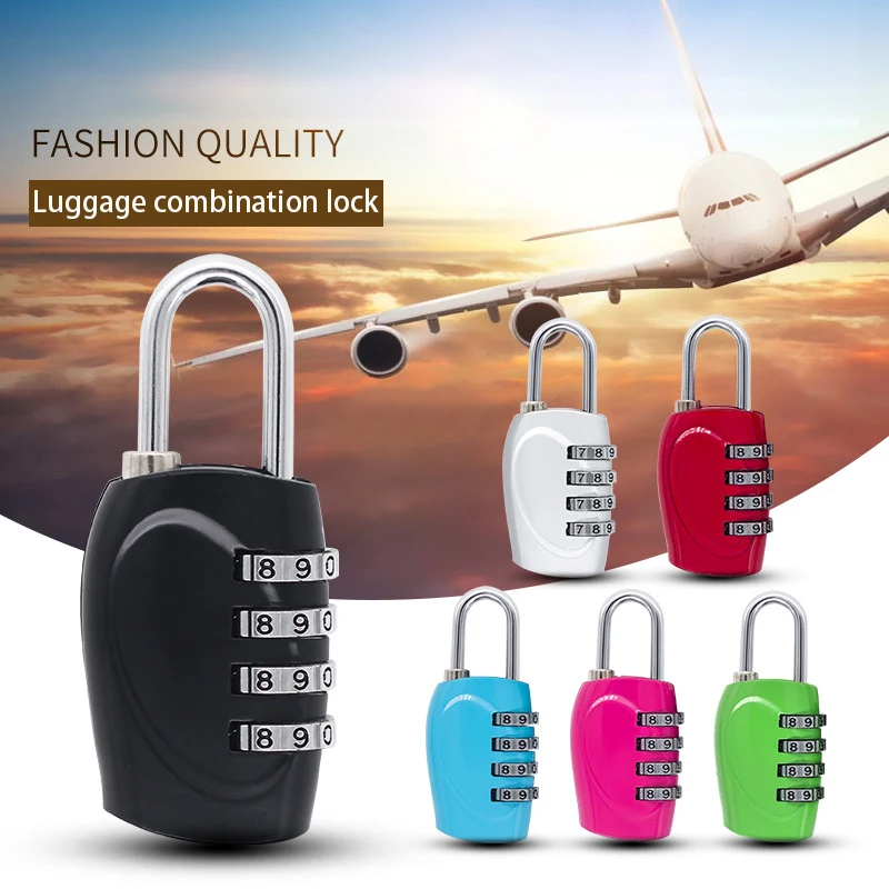 Candado con contraseña de 4 dígitos Popular, casillero de gimnasio de 6 colores, cerradura de combinación antirrobo, cerradura de seguridad para viajes y equipaje, Hardware de aleación de Zinc