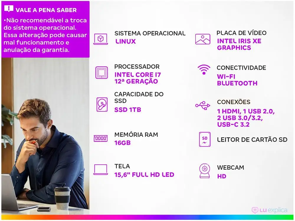 Notebook Vaio FE15 VJFE54F11X-B3611H Intel Core i7