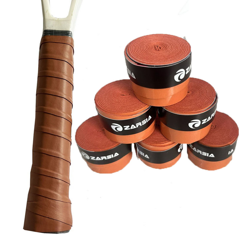 6Pcs Retro Braun Nicht-slip Griffbänder Tennis Grip Band Schweißband Über Grip Badminton Griffe Wrap Für Schläger griff Tennis Zubehör