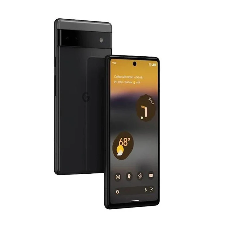 Google Pixel6a 5G CPU Google Tensor Capacidad de la batería 4410mAh SmartPhone Cámara de 12MP Teléfono original usado