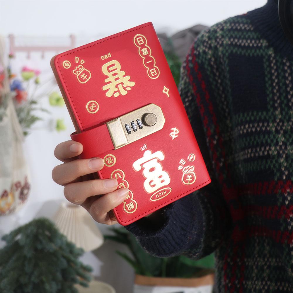 50 vellen geld besparen bindmiddel PU leer hervulbare planner organisator draagbare portemonnee opslag budget bindmiddel met slot