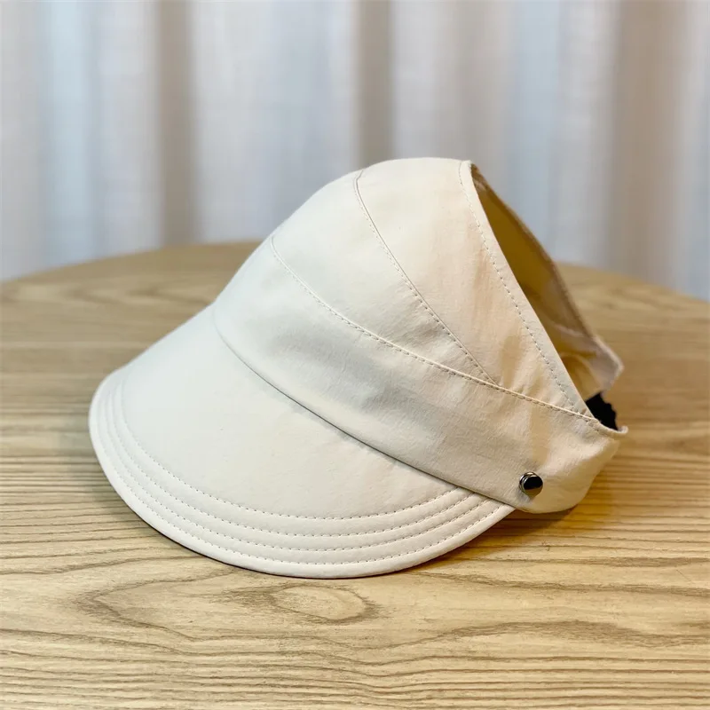 Cappello ad asciugatura rapida Cappello vuoto estivo da donna Versione aggiornata Maschera da appendere Cappello da sole per esterni Cappello da sole da baseball sottile