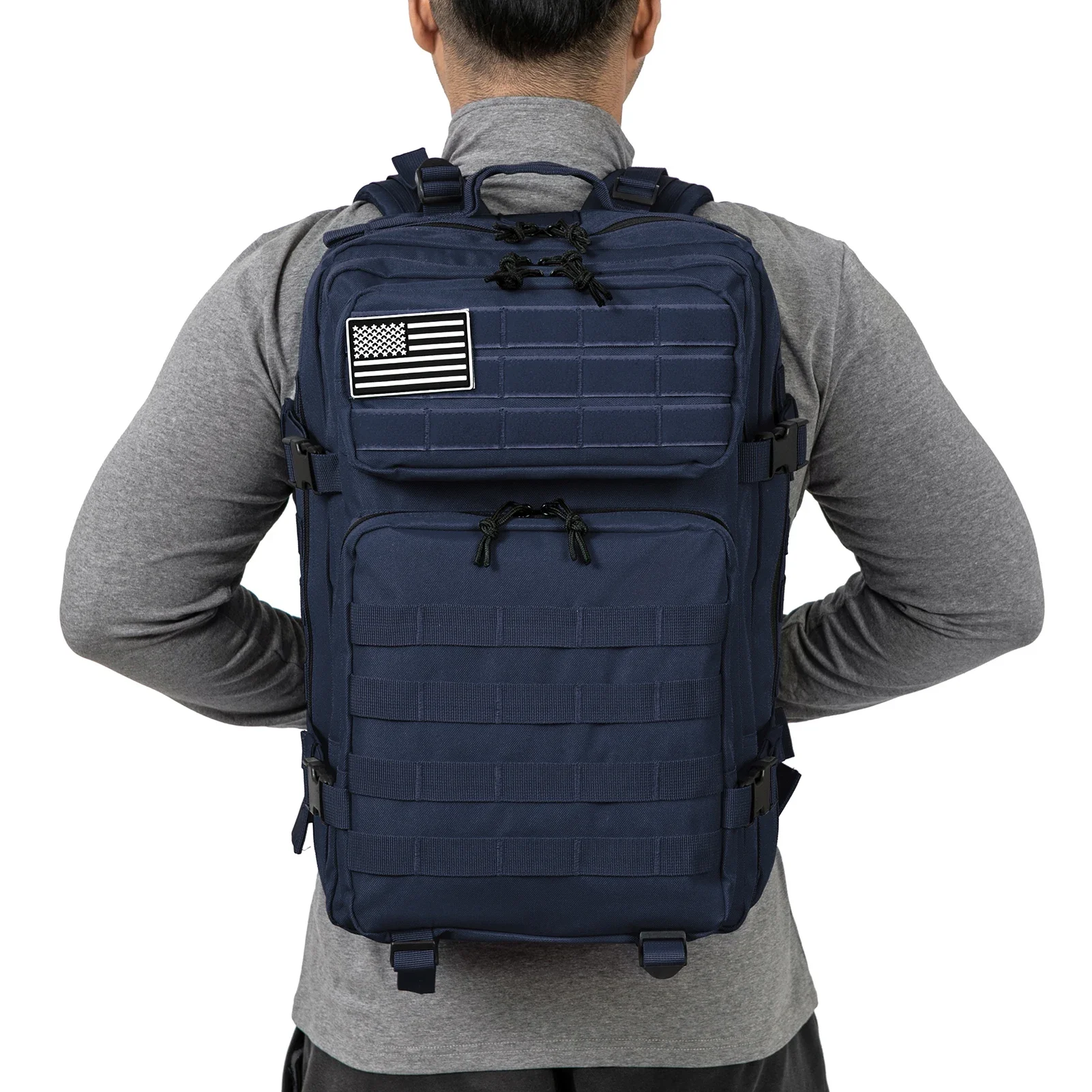 屋外の戦術的なバックパック 45L 大容量男 3 日モール突撃バッグ屋外トレッキングキャンプバックパック