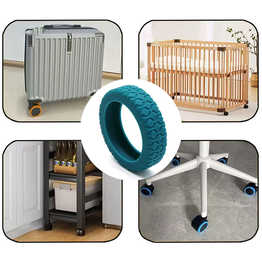 Reisegepäck-Radkappen, Silikon, geräuscharm, Schutzabdeckung für Handgepäck, für Handgepäck