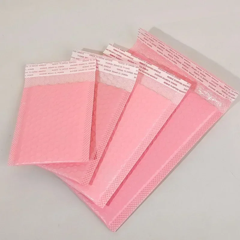 100-10 Pcs สีดําสีชมพูฟองบรรจุภัณฑ์ซอง Mailing POLY สีขาวซองจดหมายสําหรับจัดส่ง Self Seal ถุงฟอง Padding ขายส่ง