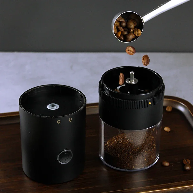 Macinacaffè TIPO C Carica USB Macinino professionale in ceramica Macinacaffè per chicchi di caffè Nuovo aggiornamento Elettrico portatile