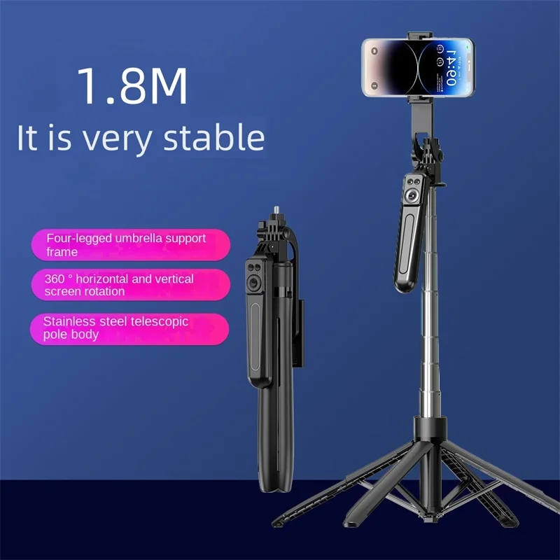 FANGTUOSI 1800mm Tripod for Smartphone Camera,Tripods Stand with Bluetooth shutter, Wireless Selfie Stick brackets Phone Holder