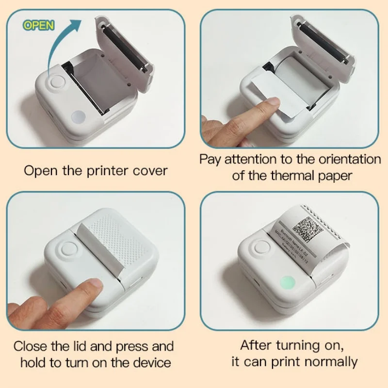 Impresora portátil Dolewa D3, pegatinas de papel térmico, Mini impresoras de papel, fabricante de etiquetas, impresora para impresión de errores, impresión fotográfica