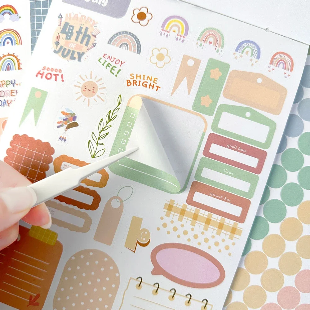 Tag/Woche/Monat Planer Aufkleber Buch DIY Scrapbooking Tagebuch Handbuch Dekorative Material Aufkleber Schreibwaren