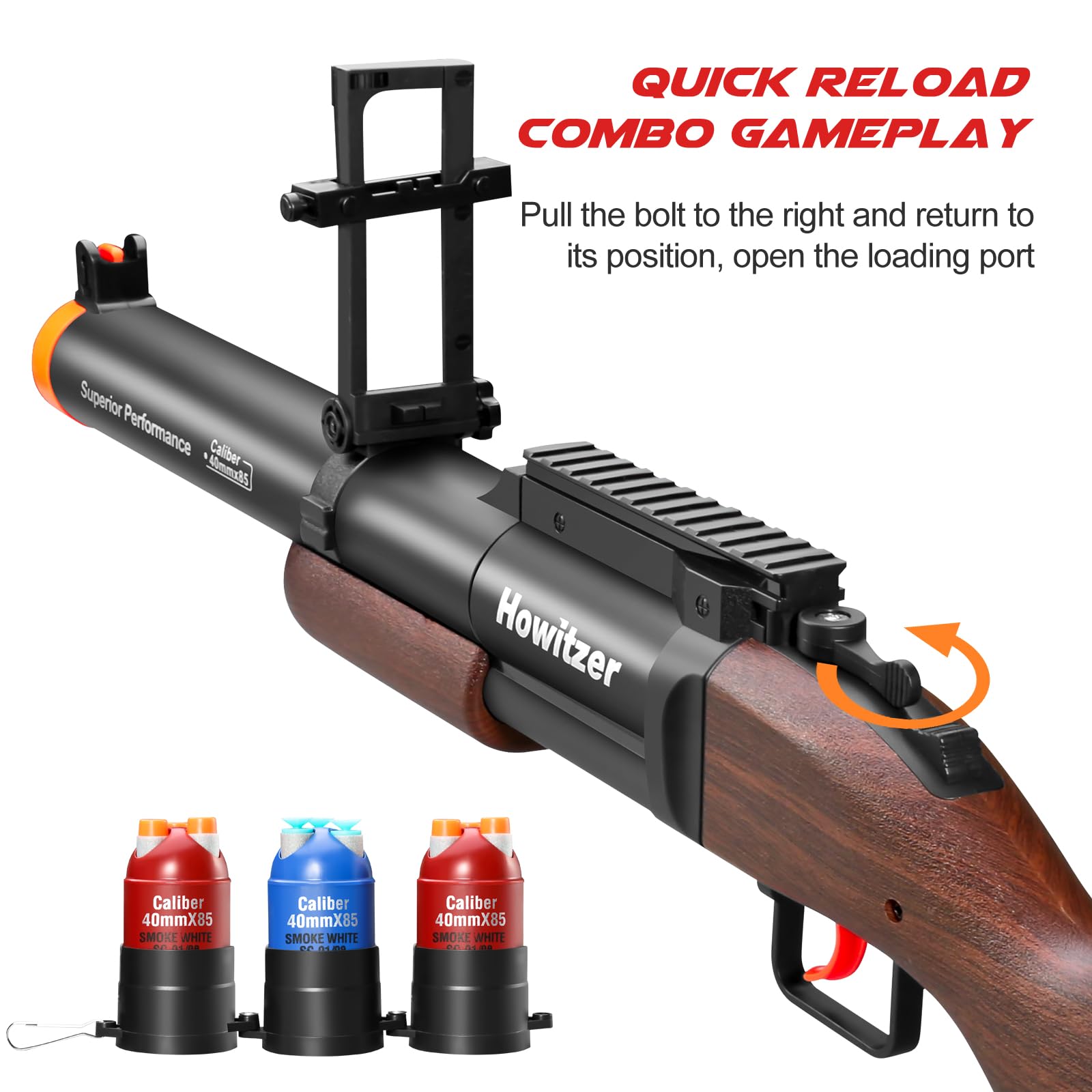 M79 Haubitze Soft Shell Launcher Spielzeug Schaumstoff Blaster Dart Schrotflinte Gewehrwerfer Cooles Zeug als Geburtstagsgeschenk für Kinder Schießspiel