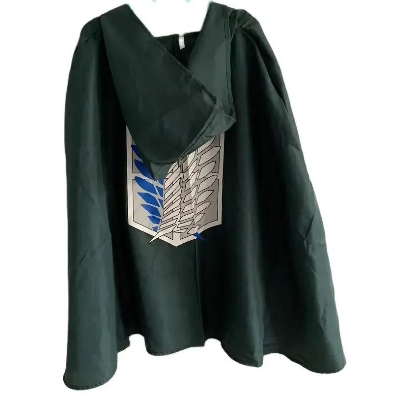 Anime Attack Mantello Shingeki No Kyojin Scouting Legion Costume Cosplay Cos Mantello Verde Abbigliamento Uomo Costume Cosplay Donna