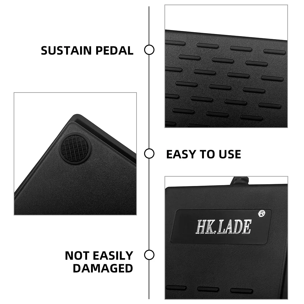Mempertahankan Pedal Piano Extender Keyboard Gitar Midi Kompak Synthesizer Peredam Kokoh