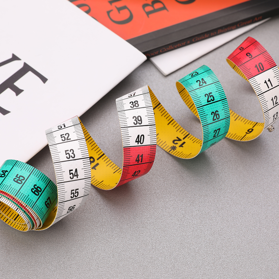 Fenrry 1.5 メートルボディ測定テープ定規縫製テーラーテープミニ裁縫師メジャーソフトフラットセンチメートル巻尺縫製用