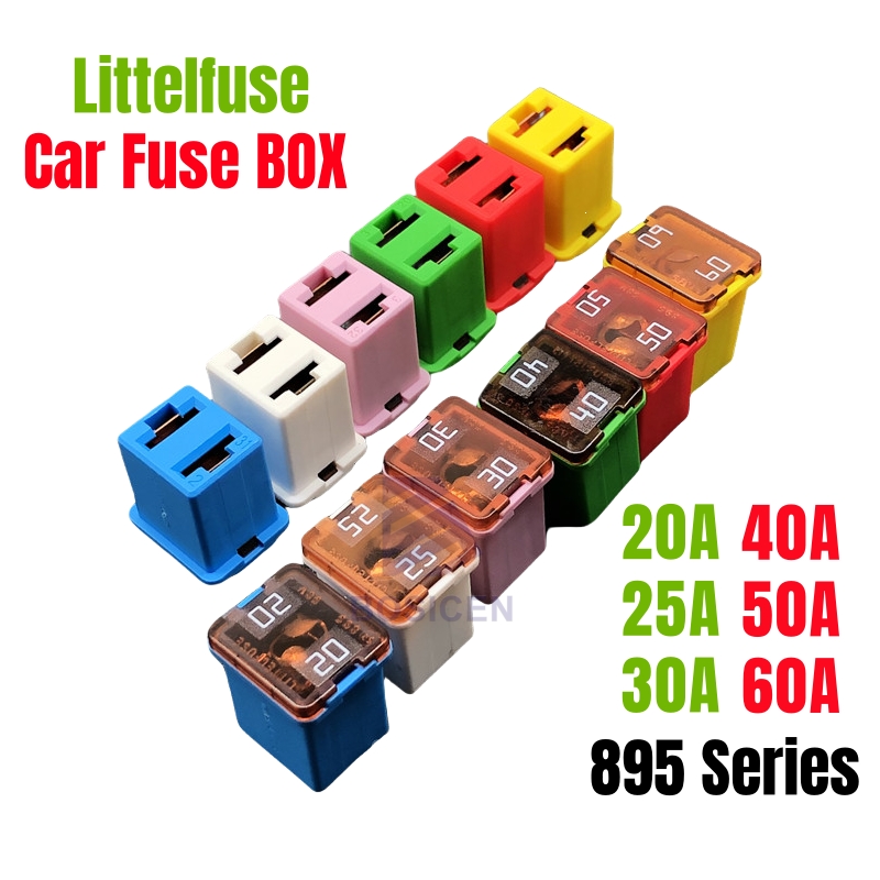 정품 LF 스퀘어 자동차 퓨즈 박스, 포드 BYD 레빈 도요타 현대 링컨용 퓨즈 박스, 20A 25A 30A 40A 50A 60A 895 58V 495 32V, 1 개, 신제품