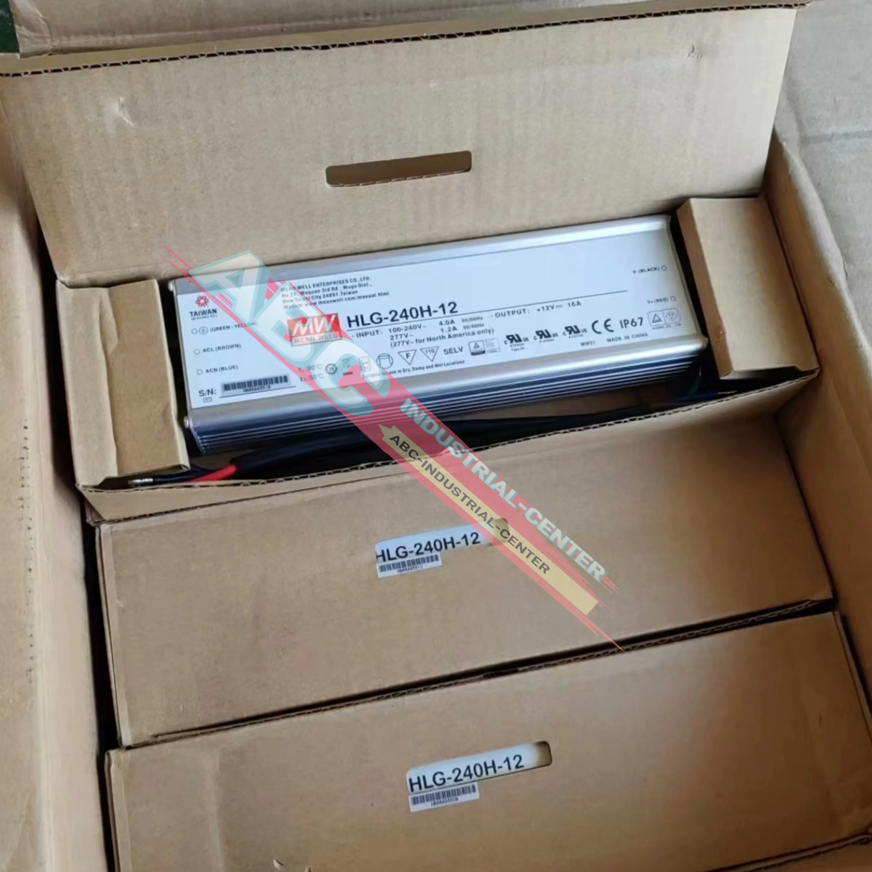 HLG-240H-24A |   24V HLG-240H-24B |   Fonte de alimentação com interruptor 24V nova na caixa