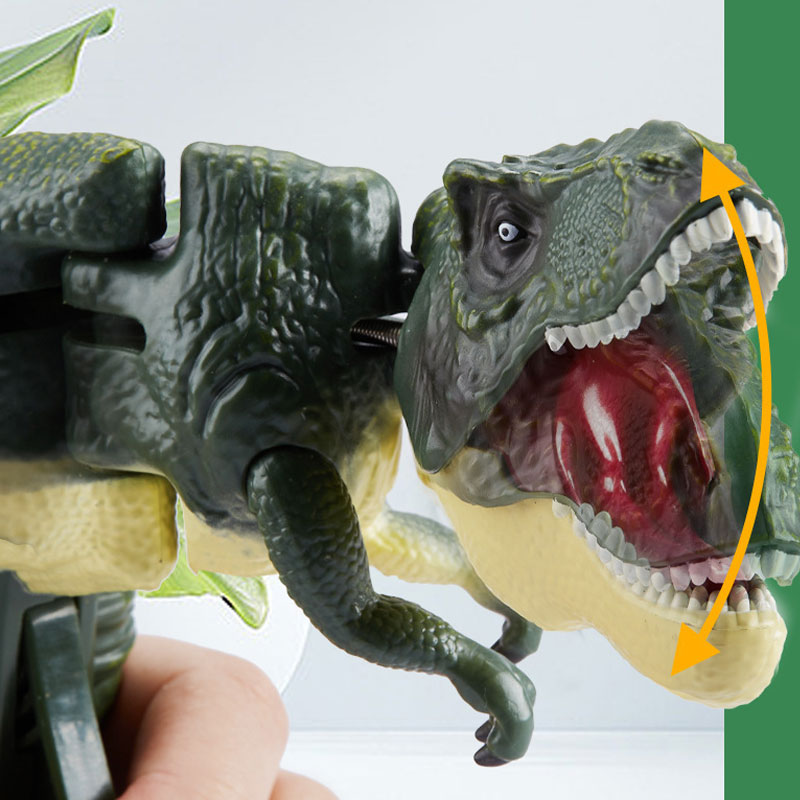 1 Stück 28 cm drückender Dinosaurier, Tyrannosaurus Rex-Spielzeug, Kopfschwingend, Beißen, Fury Tyrannosaurus Rex – lustiges Spielzeug, Geschenk für Männer und Frauen