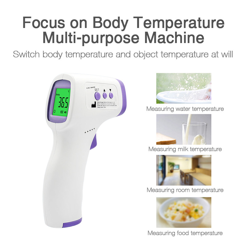 Dr.isla LCD-Stirnhermometer, berührungsloses medizinisches Infrarot-Thermometer, Körpertemperatur, Fiebermesswerkzeug für Babys und Erwachsene