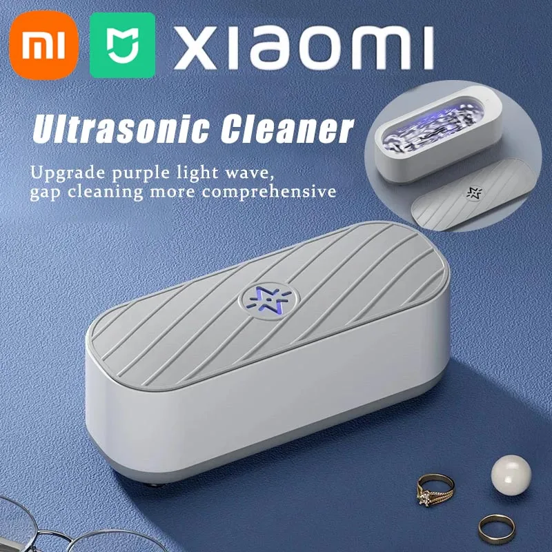Xiaomi MIJIA-máquina de limpieza ultrasónica recargable por USB, limpiador de alta frecuencia por vibración, limpiador de joyas y gafas