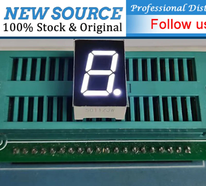 5 pz Display a cifre LED bianco da 0,28 pollici 0,36 pollici 0,56 pollici 3 bit 4 bit Anodo catodo Display a 7 segmenti Luce LED Tubo digitale