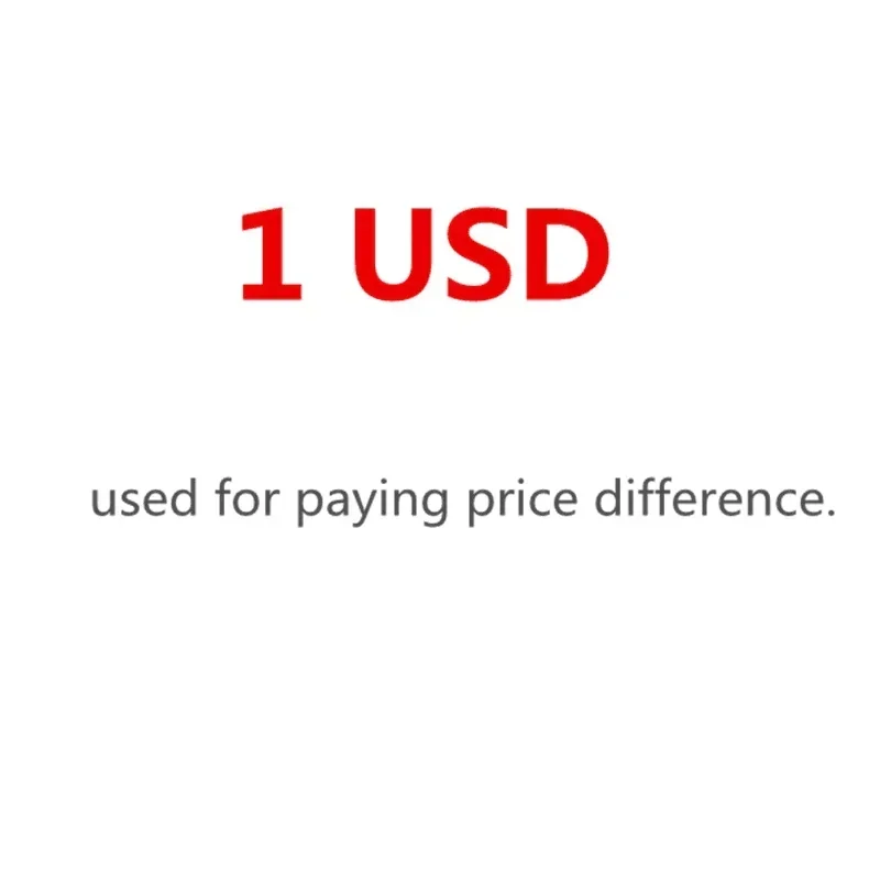 1 USD por tarifa de flete para pago adicional/costo de envío adicional Tarifa de flete de compensación en el pedido Enlace de flete de envío
