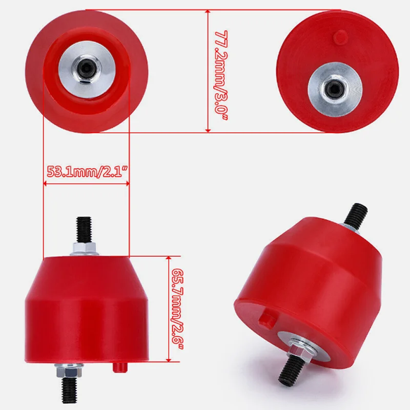 Motor-Front-L&R-Montage-Isolator für BMW E36 E46 Compact Z3 Z4 Inline 6 Zyl. 85 A Polyurethan 11811140985 22116779970   4Stk