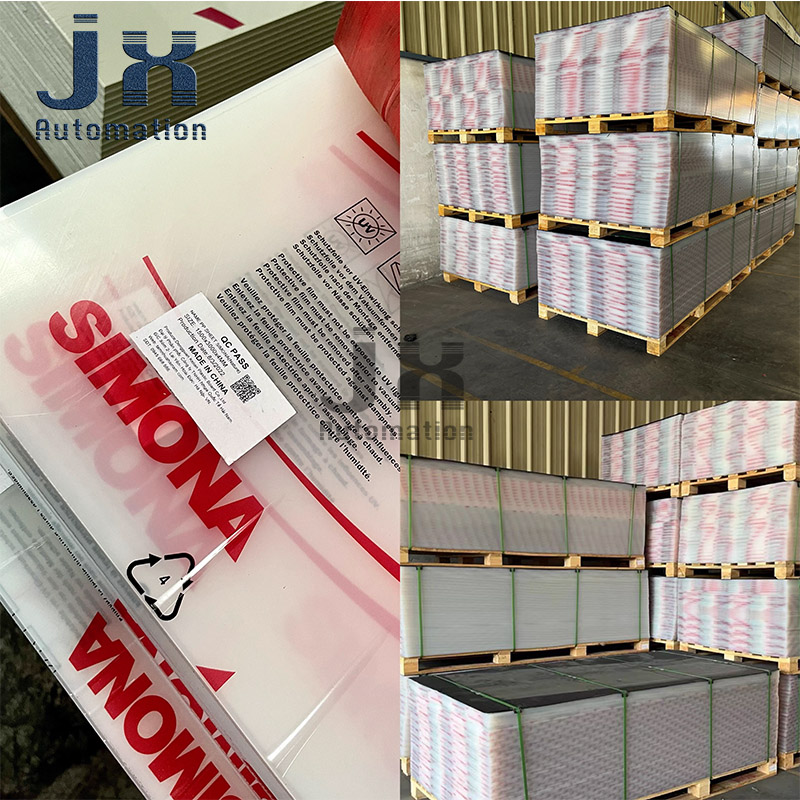 Simona-パンチングマシン用のプラスチックPPボード,半透明の耐酸性,耐酸性,エンジニアリング,1500x3000x12mm