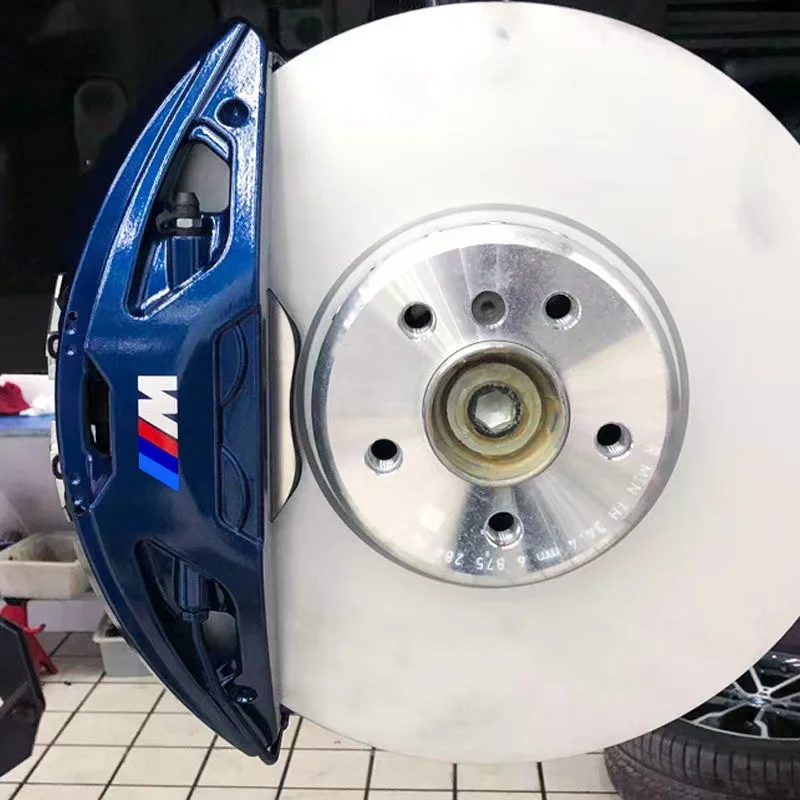 6PCS รถเบรค Caliper สติกเกอร์ทนความร้อนสําหรับ M Bmw X1 X3 X5 X6 X7 E30 E90 M3 E84 E83 F25 E91 E60 F15 F16 E70 F30 F20