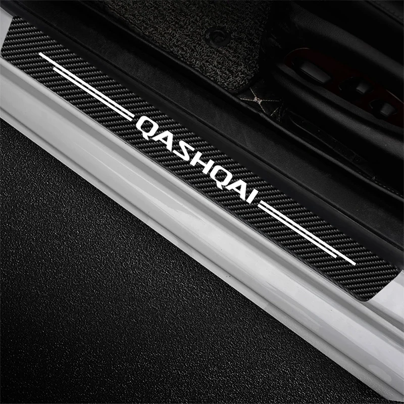 5 unids/set pegatina de alféizar de puerta de coche para Nissan Qashqai J10 J11 J12 2013 2015 2016 2017 2018 2019 2020 2021 emblema Qashqai