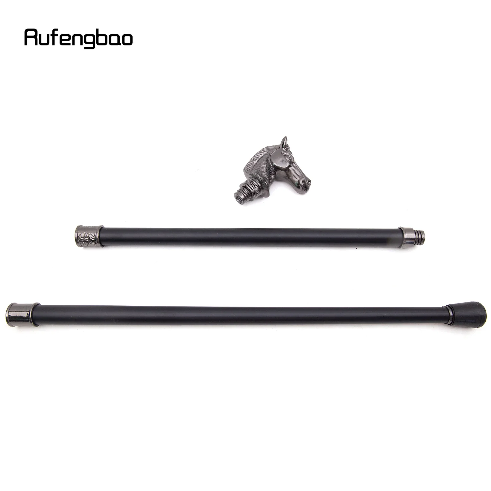 レース馬毛ヘッド動物ファッションステッキ装飾 Cospaly ヴィンテージパーティーファッショナブルなウォーキングステッキ Crosier 93 センチメートル