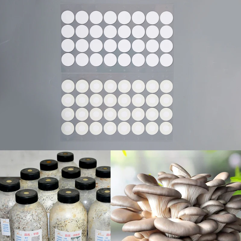Synthetic Filter Paper Stickers 20 mm Filter Disc Mushroom Applied Under Wide Mouth Jar Lid for Mushroom Cultivation