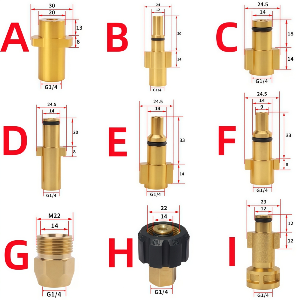 Sewer Drainage Cleaning Hose Pipe Cleaner, High-Pressure Hose Sewer Kit, For Karcher Interskol Huter Hammer Nilfisk Bosch Lavor