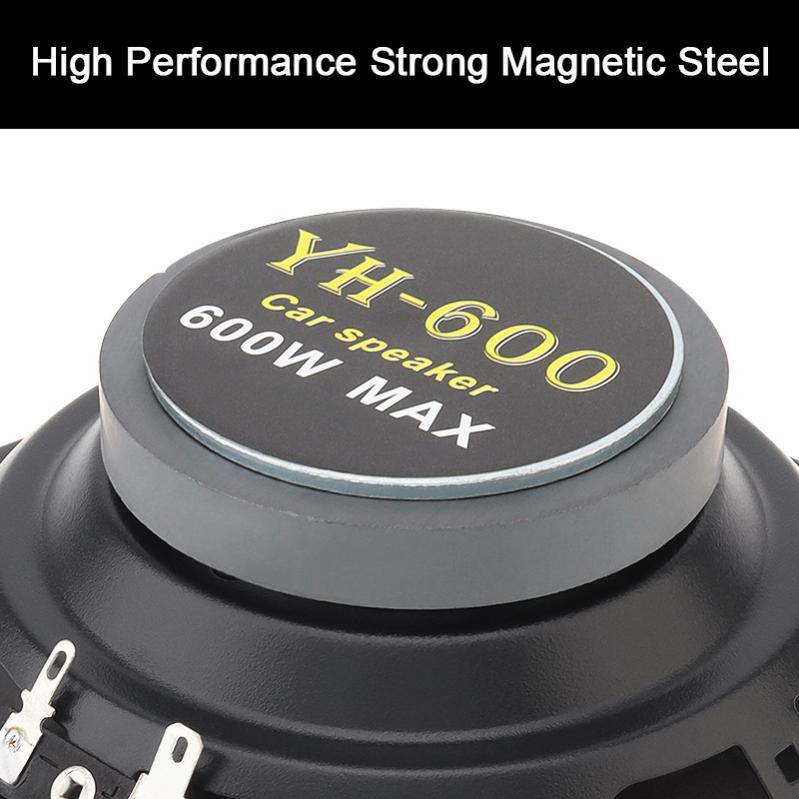 1pc/2pcs 6.5 Inch Car Speaker 600W 2 Way Vehicle Door Subwoofer Auto Audio Music Stereo Full Range Frequency Automotive Speakers