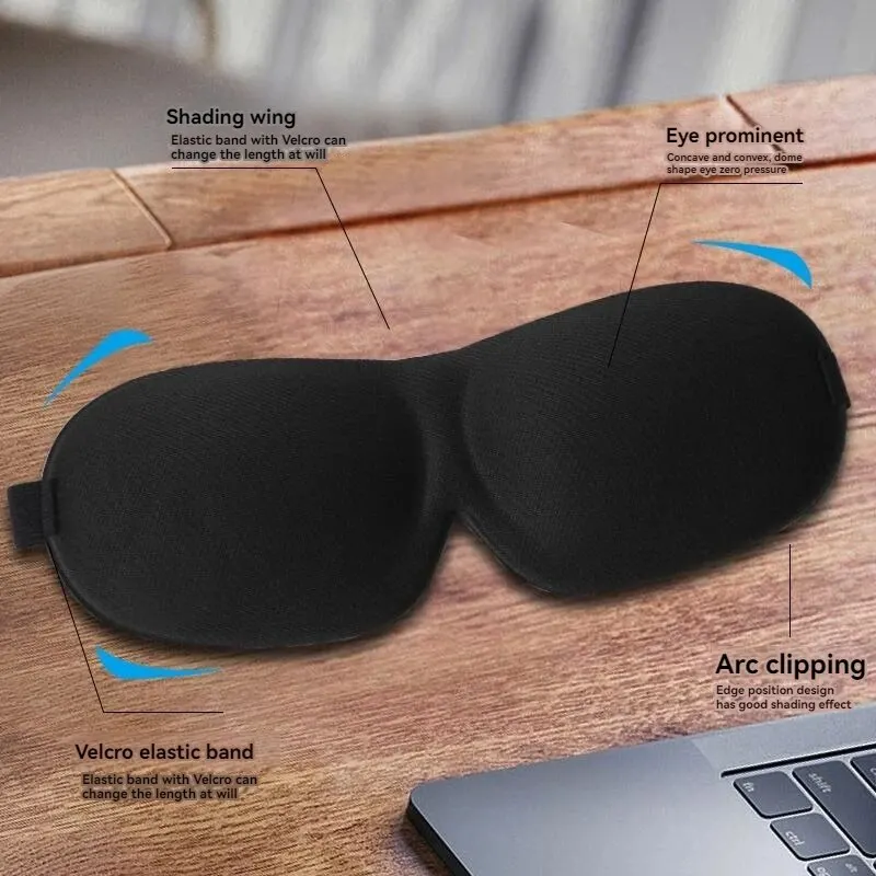 3D Non-Marking สามมิติ Eye Mask ไม่มีจมูกสีทึบ Blackout Sleep นักเรียนอาหารกลางวัน Break Eye Mask