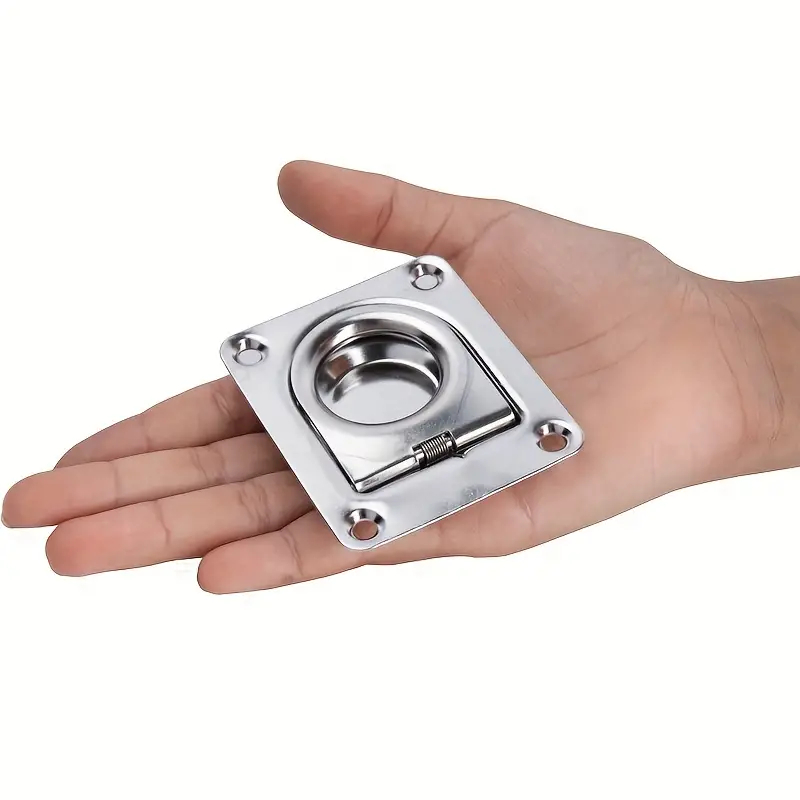 (2 Stück) Sicherungsringgriff aus Edelstahl, Marineboote, Yacht, bündiger Lift, 2,5 Zoll