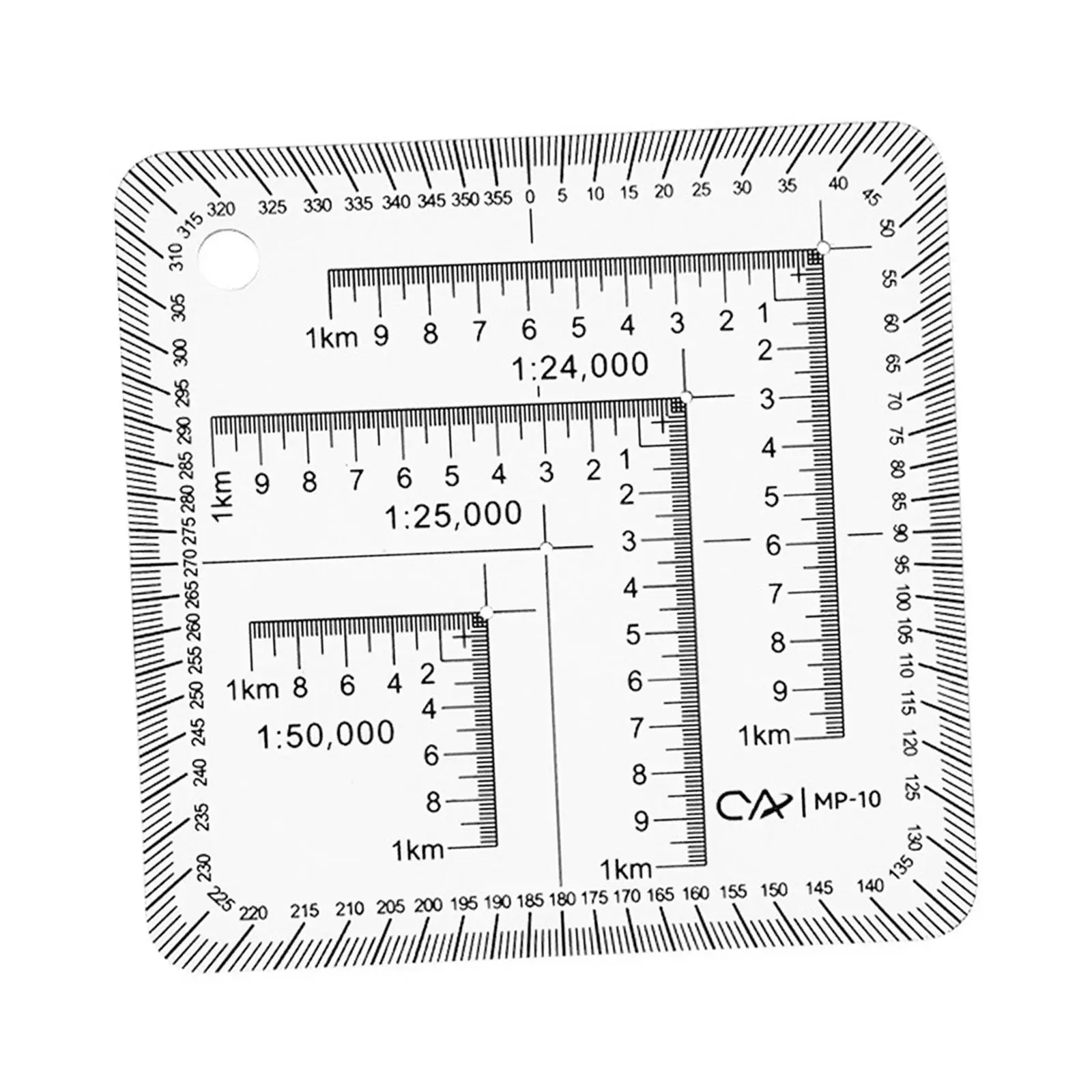 Pocket Grid Map Reading Transparent 1:24000 1:25000 1:50000 School Learning for Poltting Utm, Usng, Mgrs Coordinates Map Reading