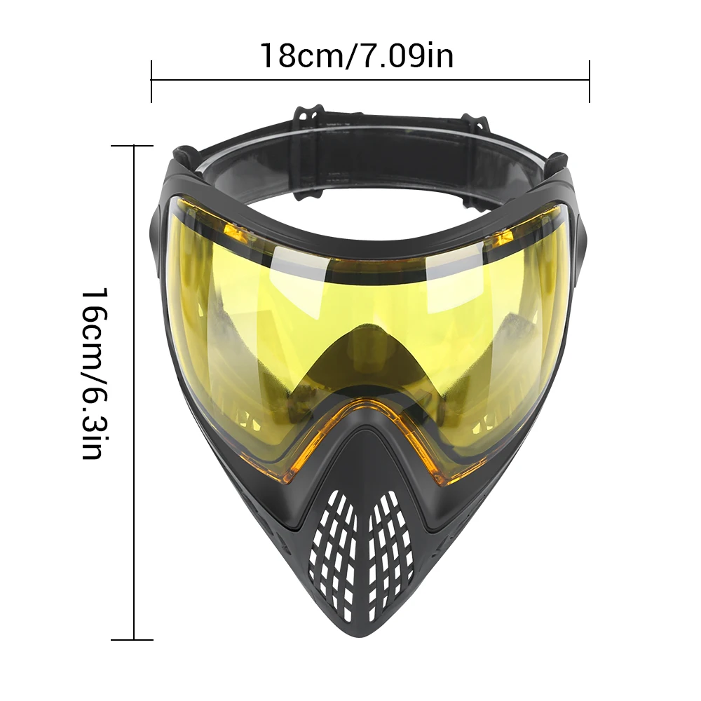FMA Paintball Airsoft Full Face Mask Anti-Fog Goggle F1 Single Layer เลนส์หน้ากากป้องกัน CS การล่าสัตว์ Paintball หน้ากากป้องกัน