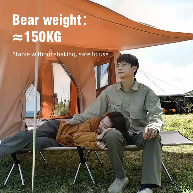 Cuna para acampar, cama plegable para acampar, cama portátil para exteriores, cunas para dormir cómodas para adultos y niños, Camping, viajes, RV
