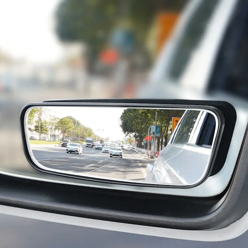 Espelho ajustável de ponto cego para carro, espelho convexo retrovisor auxiliar, espelhos redondos de grande angular para carro reverso, 360 graus, 2pcs