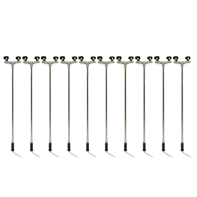 10Pcs 2Led lampione 1:100 scala Ho lampione scenario Mini lampione per tavolo sabbia modello 2