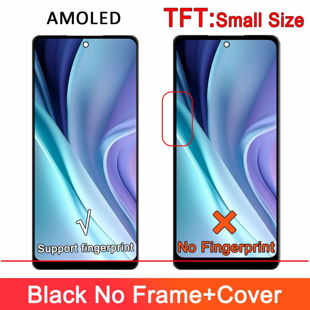 TFT LCD Voor Samsung Galaxy S20 FE Met Frame, voor Samsung S20FE G781B G780 LCD Display Touch Digitizer Vervanging Scherm