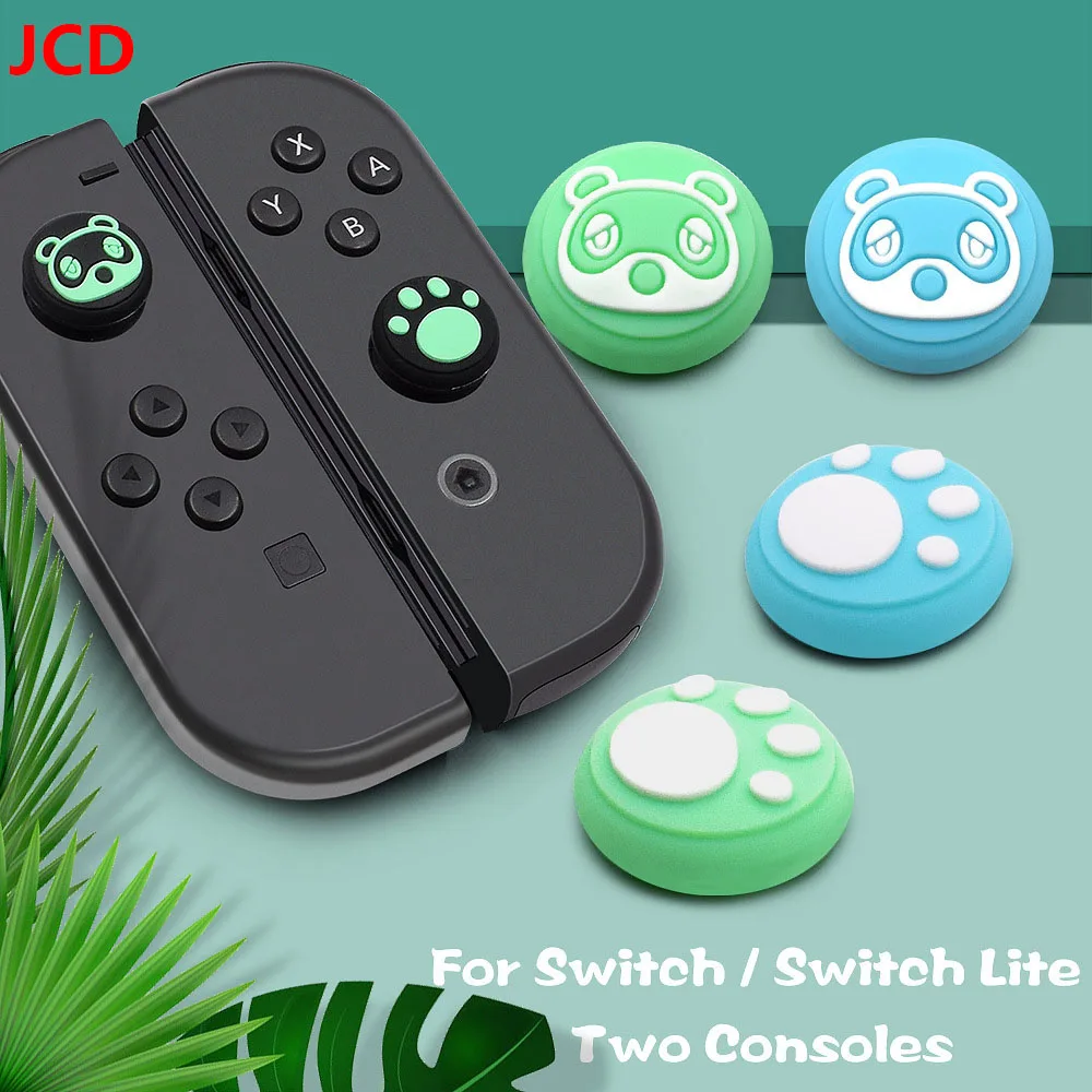 Cappucci per impugnatura per pollice in gomma siliconica da 4 pezzi per Nintendo Switch Lite OLED Joy-Con Controller Joystick Cap Enhancer