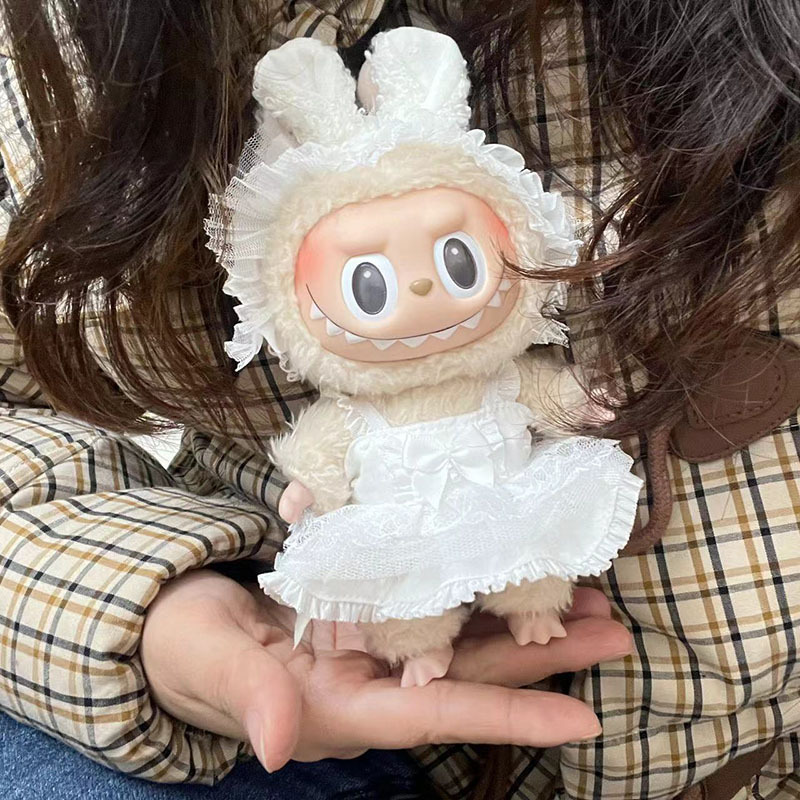 17cm Śliczne Mini Pluszowe Ubrania Dla Lalek Akcesoria Do Korea Kpop Exo Labubu Idol Lalki Sweter Bluza Odzież DIY Prezent Dla Dziecka