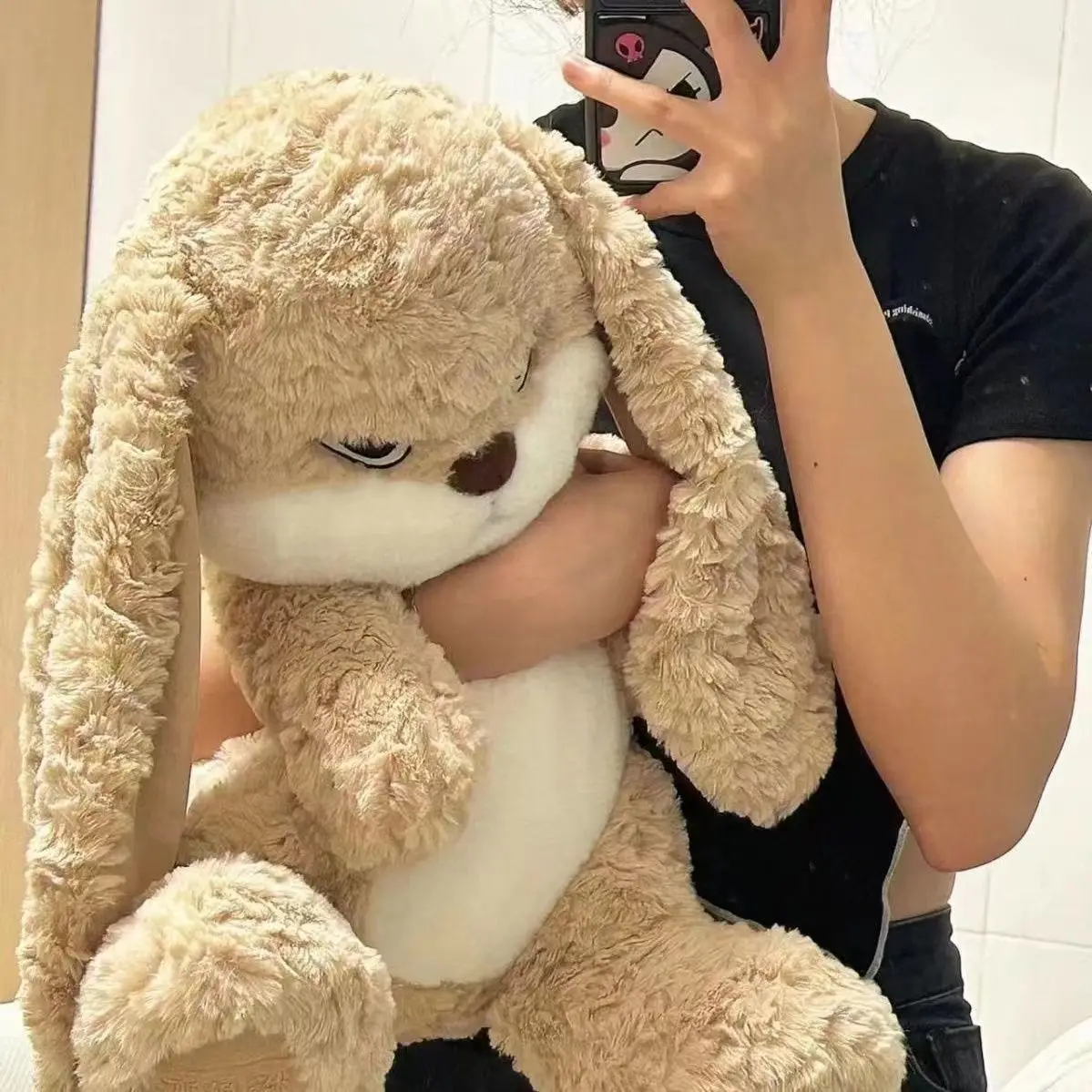 ขนาดใหญ่ขนาด Angry Rabbit Plush ของเล่นน่ารักสัตว์ Plushie ตุ๊กตา Kawaii ตุ๊กตาของเล่นชุดตกแต่งห้องของขวัญวันเกิด