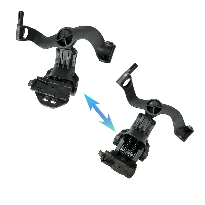 360 องศาหมุนหูฟังยุทธวิธี Rail Mount สําหรับชุดหูฟัง Earmor บนทีม Wendy M-Lok, Ops-Core Rapid ACH HELMET Rail